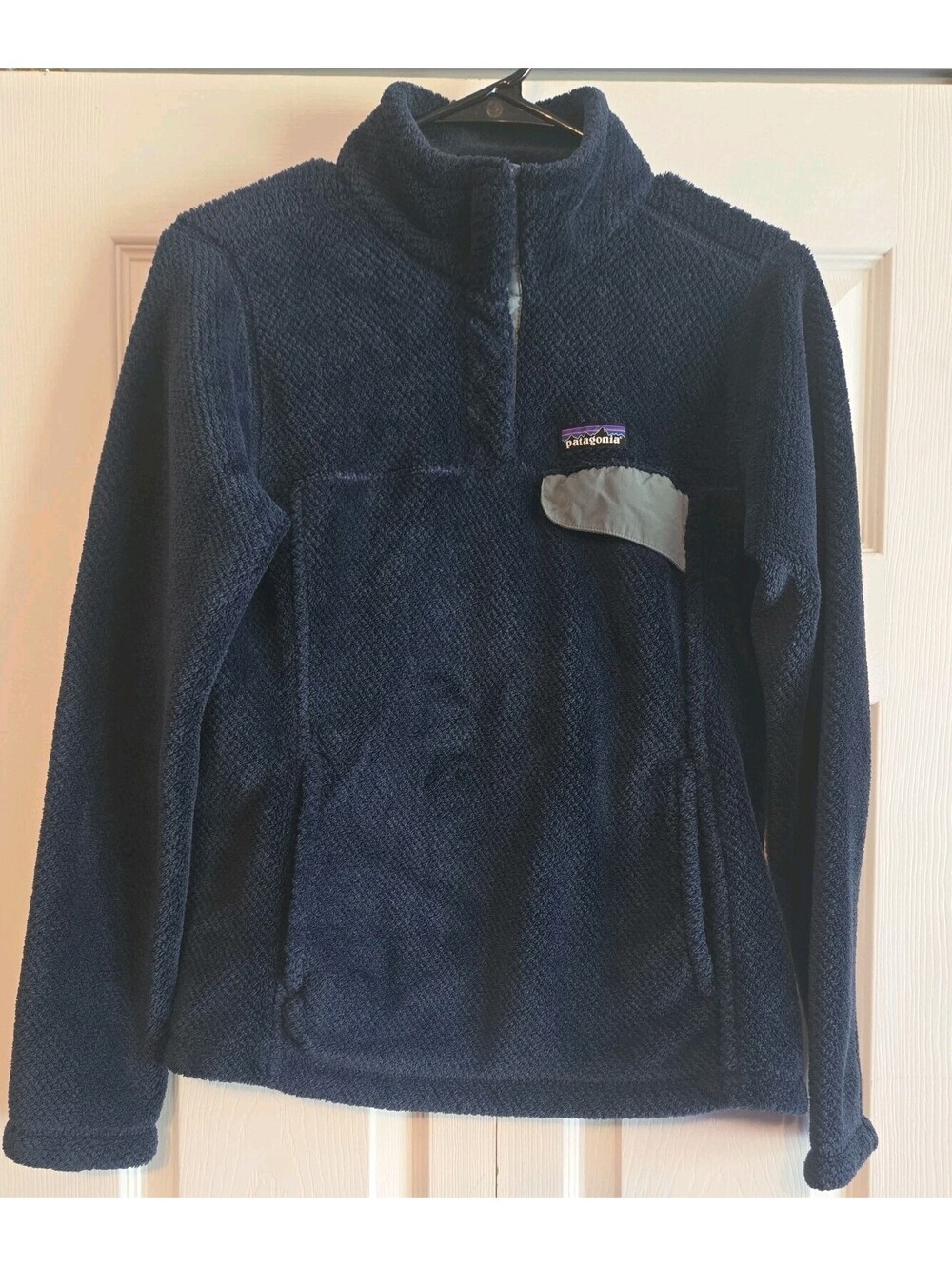 Patagonia Fleece re-tool snap-t pullover Navy Blue Sz S Polartec Thermal Pro